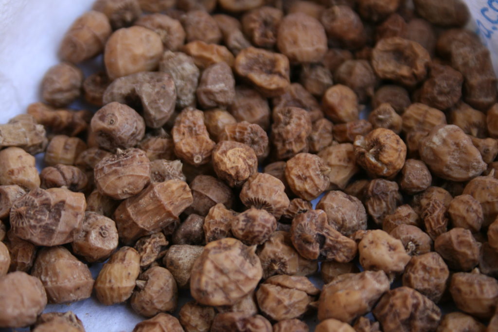 Chufas naturales para la preparación de la horchata