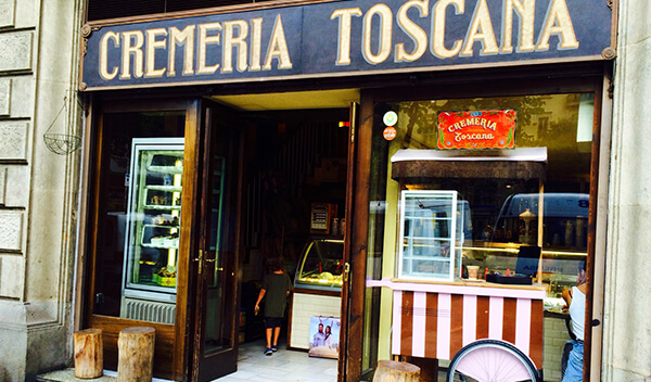Cremeria Toscana heladería Eixample Barcelona